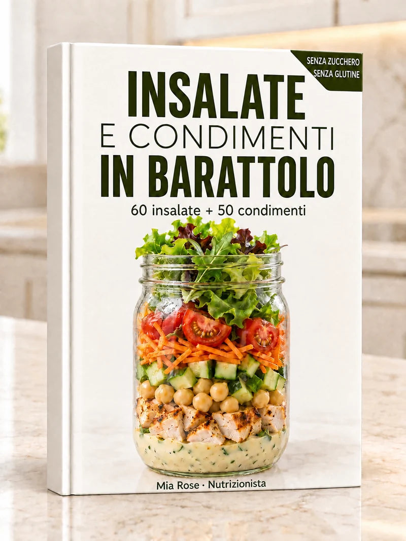 Il ricettario Insalate in Barattolo con 60 ricette e 50 condimenti